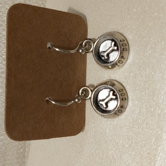 Top Dog Silver Earrings! - Picture 1 of 6